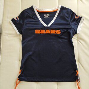 Women's MEDIUM CHICAGO BEARS NFL TEAM APPAREL Rhinestone Jersey